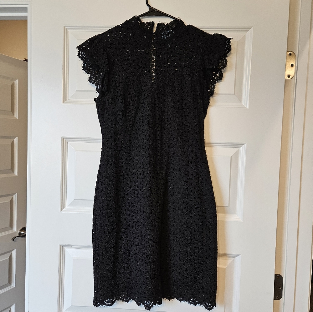 Cece black lace dress